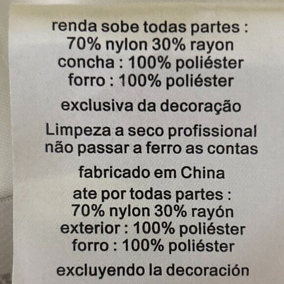 David's Bridal SZ 22 Ivory Lace Halter Cut Empire Waist Wedding Gown Romantic - Picture 13 of 13